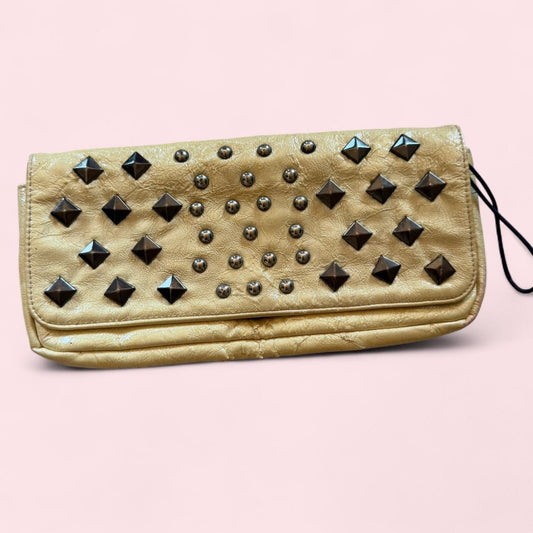 Y2K Yellow studded clutch