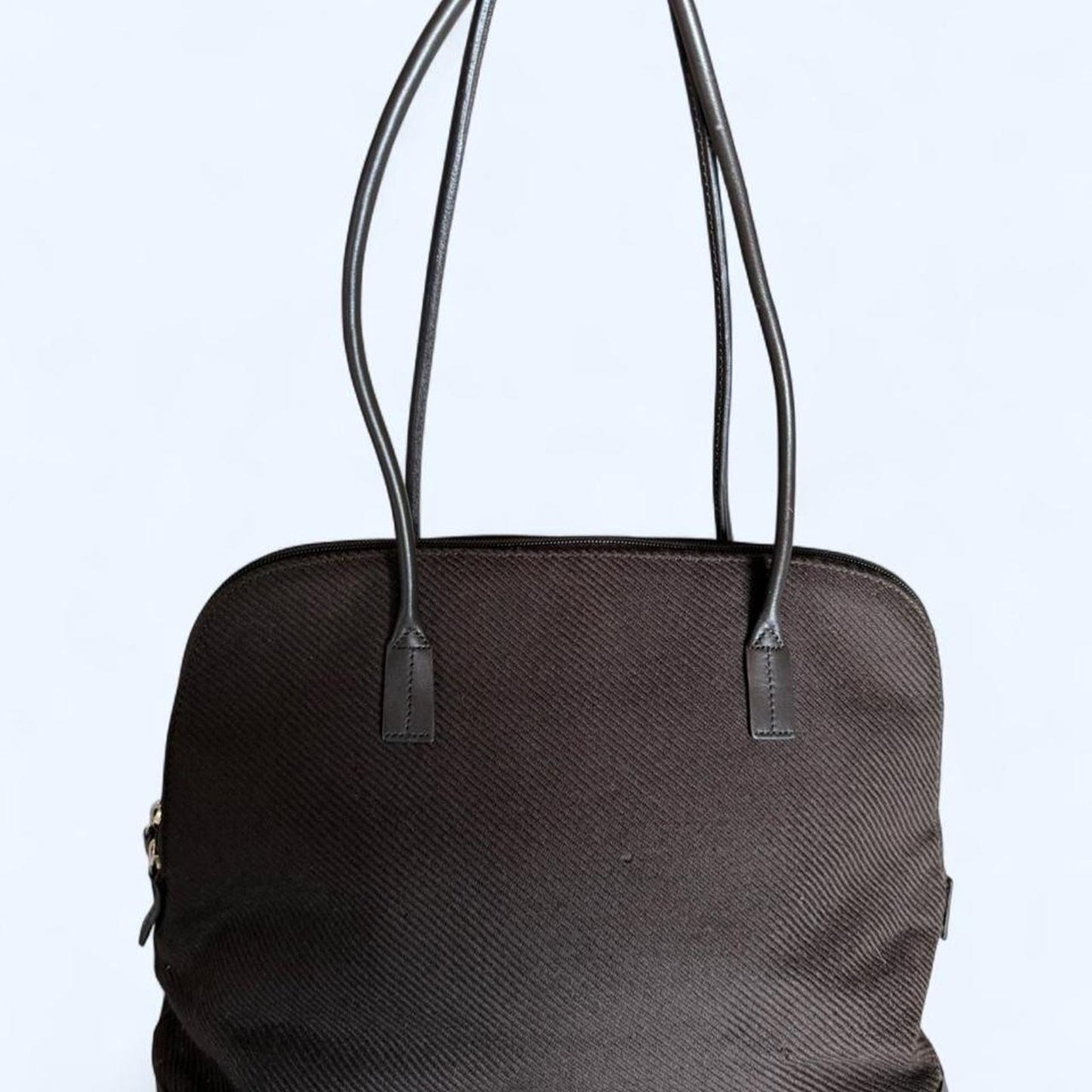 Vintage Ann Taylor twill and leather bag