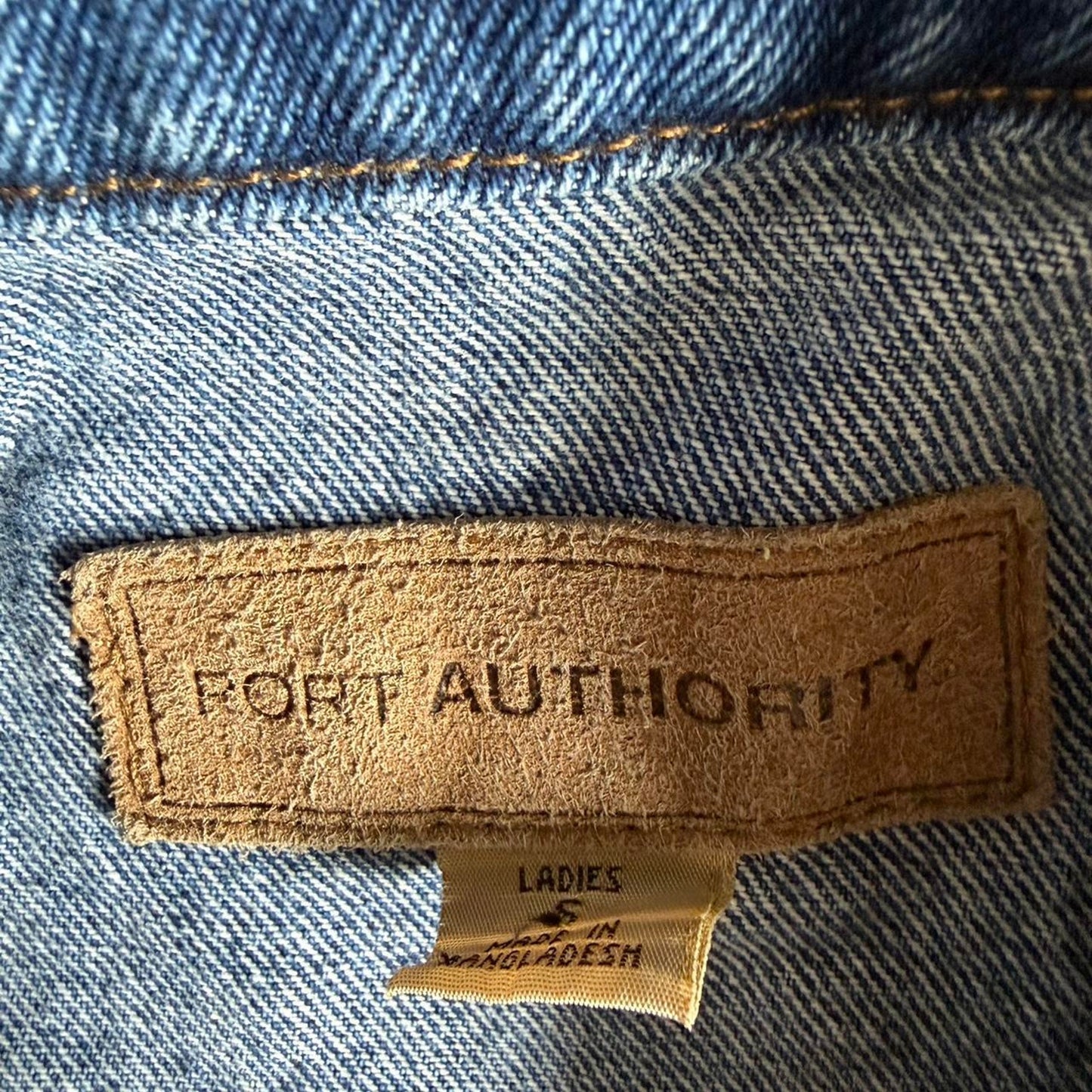 Blue denim jacket from Port Authority