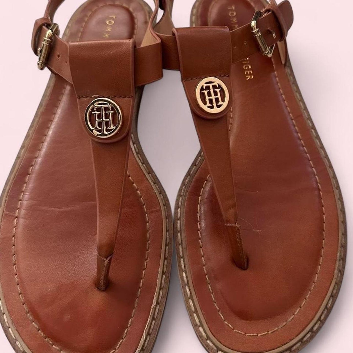 Brown leather sandals - Size 7