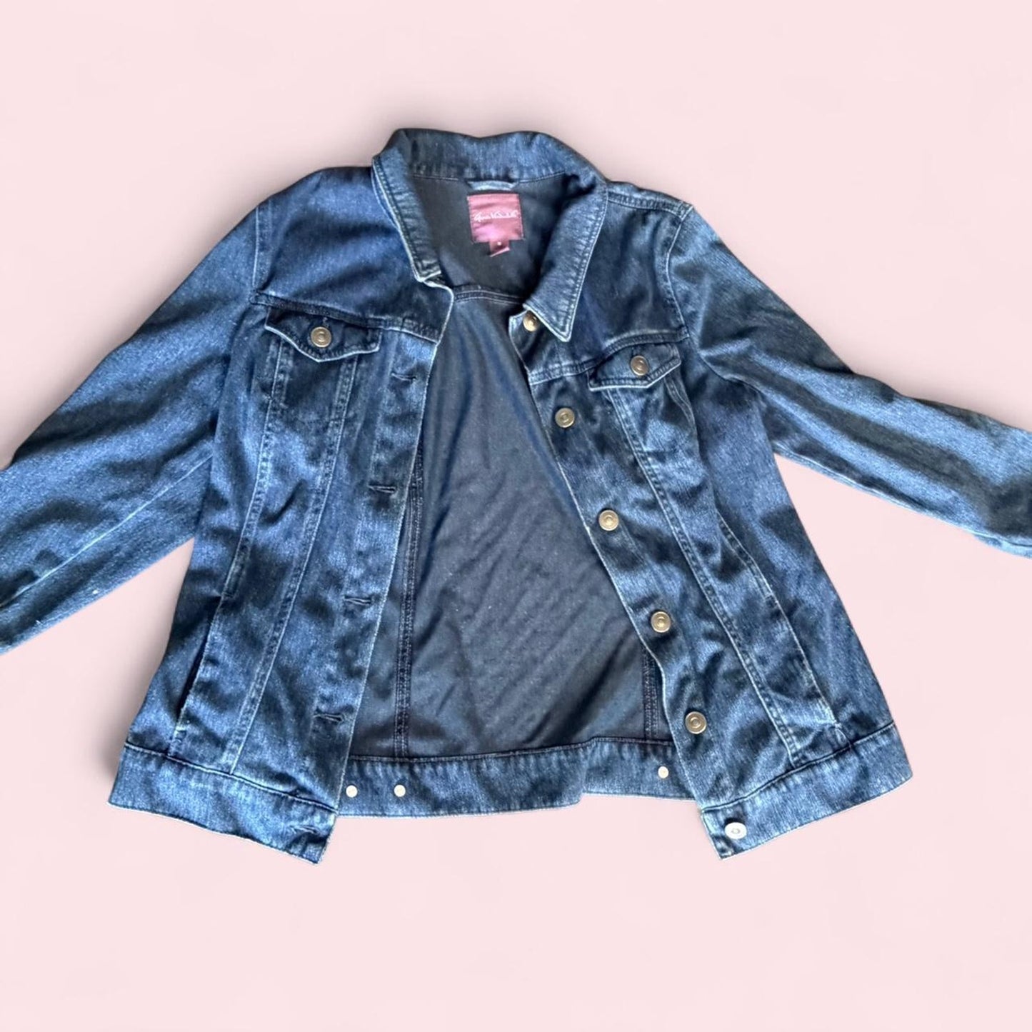 Dark wash blue denim jacket