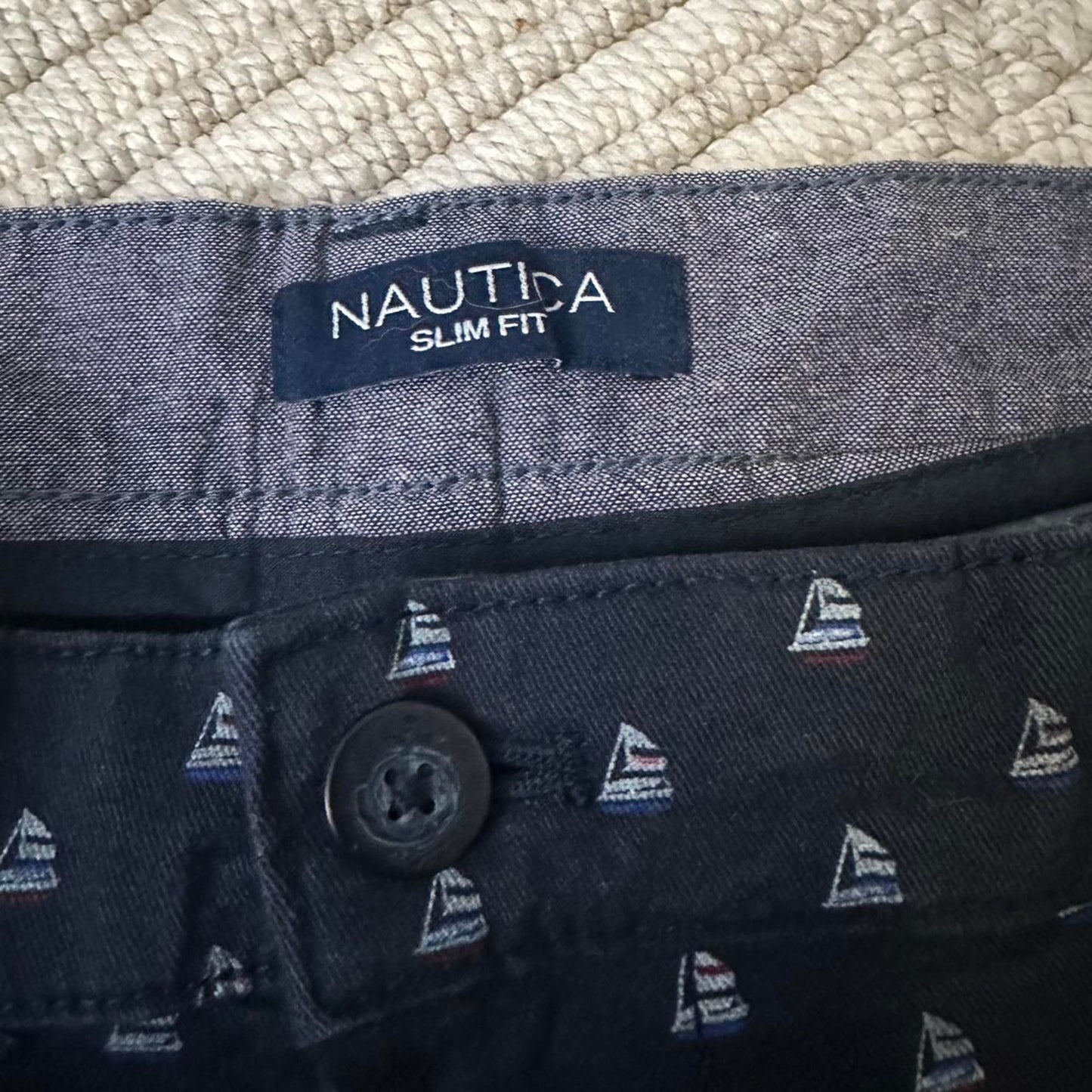 Nautica black and white shorts