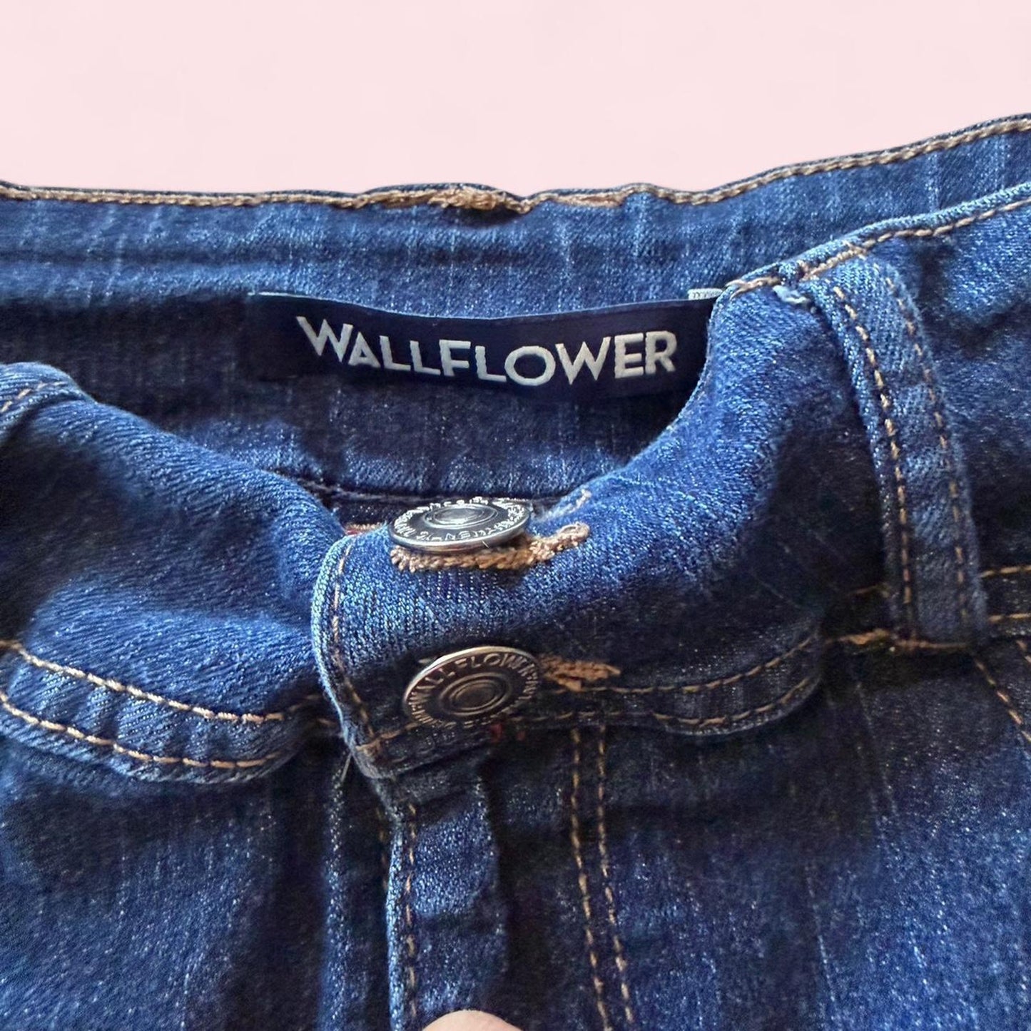 navy blue denim shorts