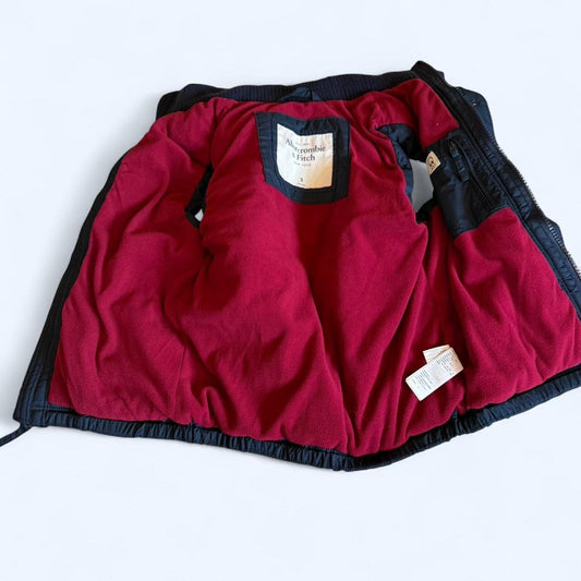Abercrombie & Fitch navy puffer vest