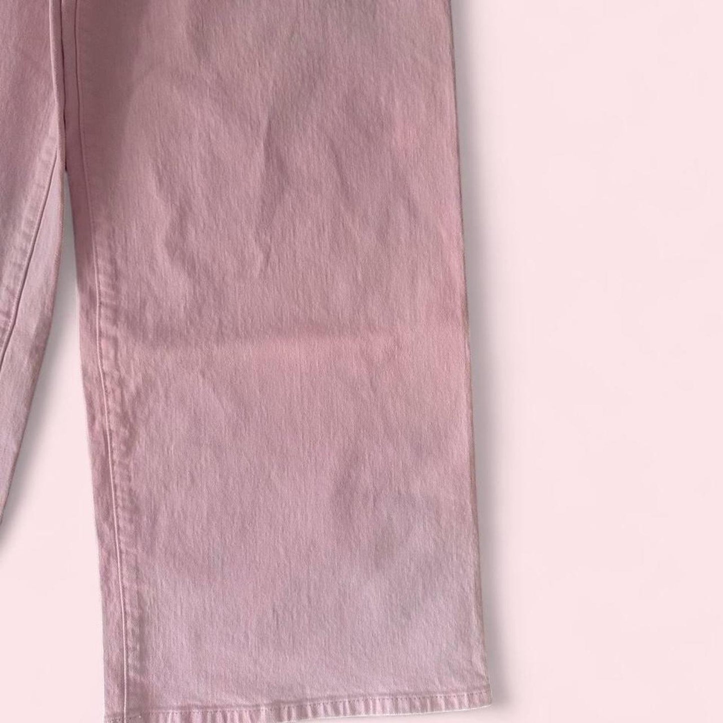 Pastel Pink Wide Leg Jeans 💗
