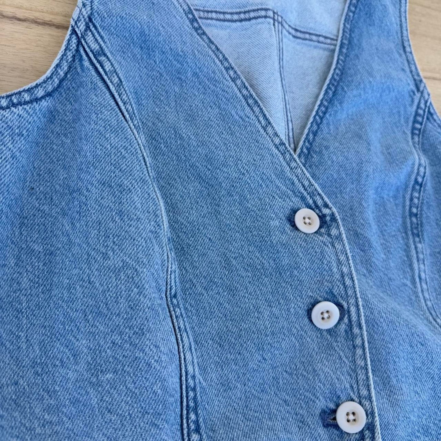 Denim vest top by madewell