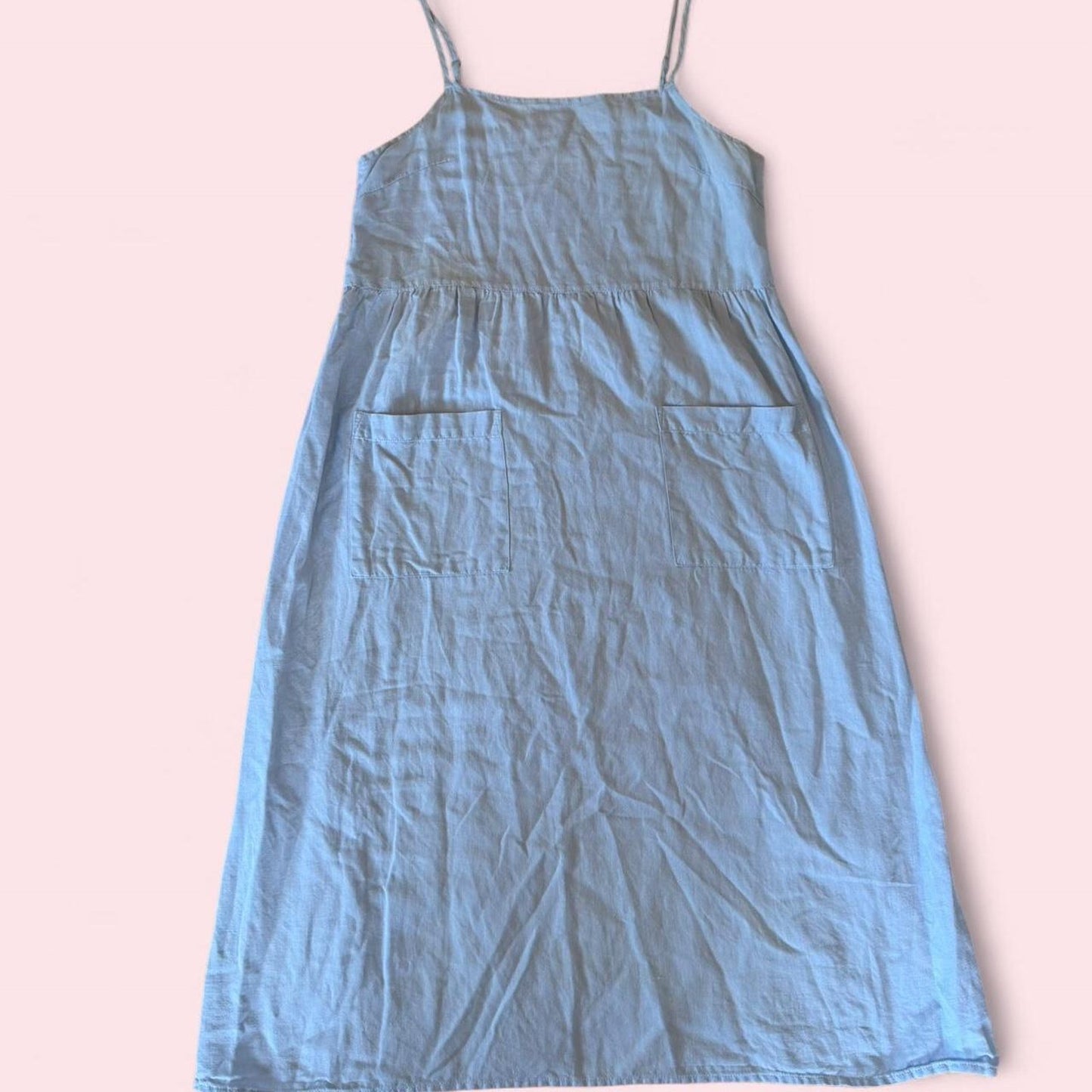 Urban outfitters blue linen midi