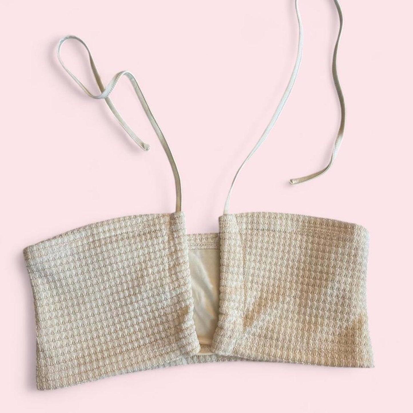 Ladies cream tube top