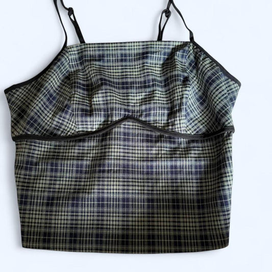 Plaid cami top from Monteau Los Angeles