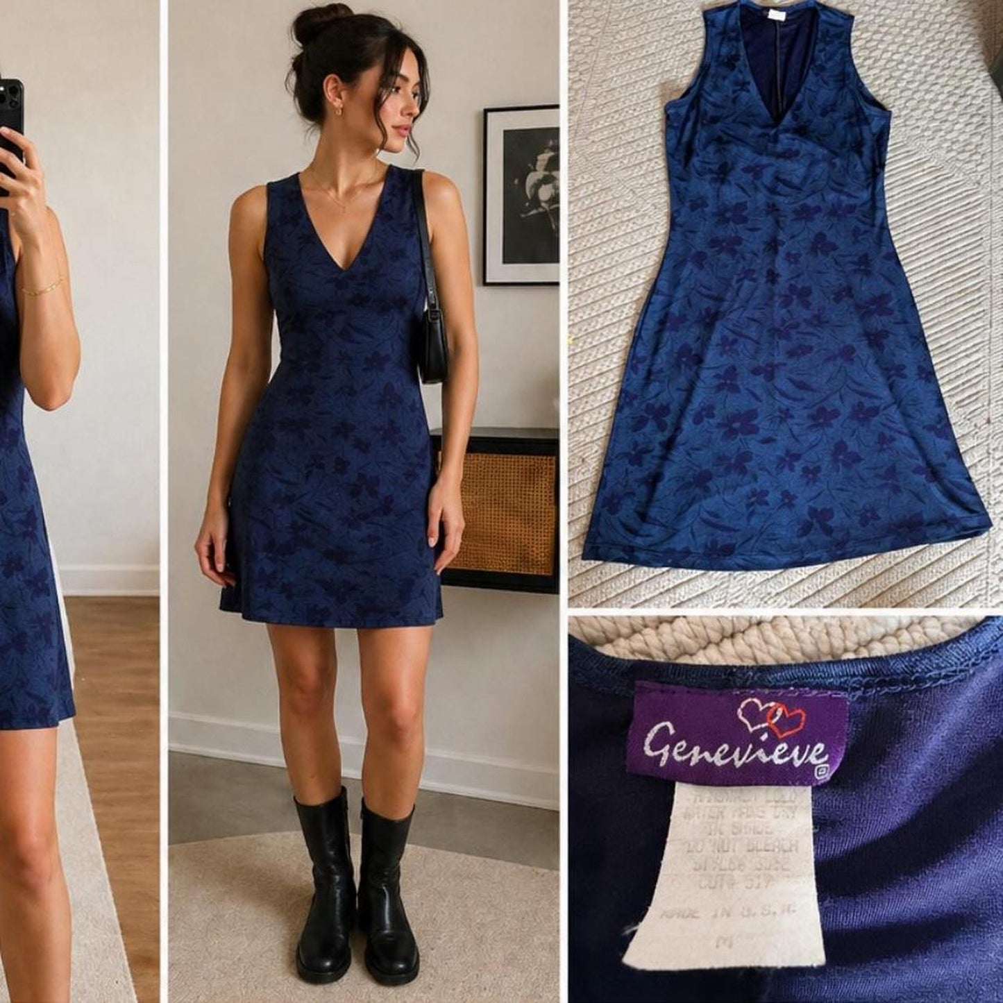 Vintage  floral mini dress from Genevieve