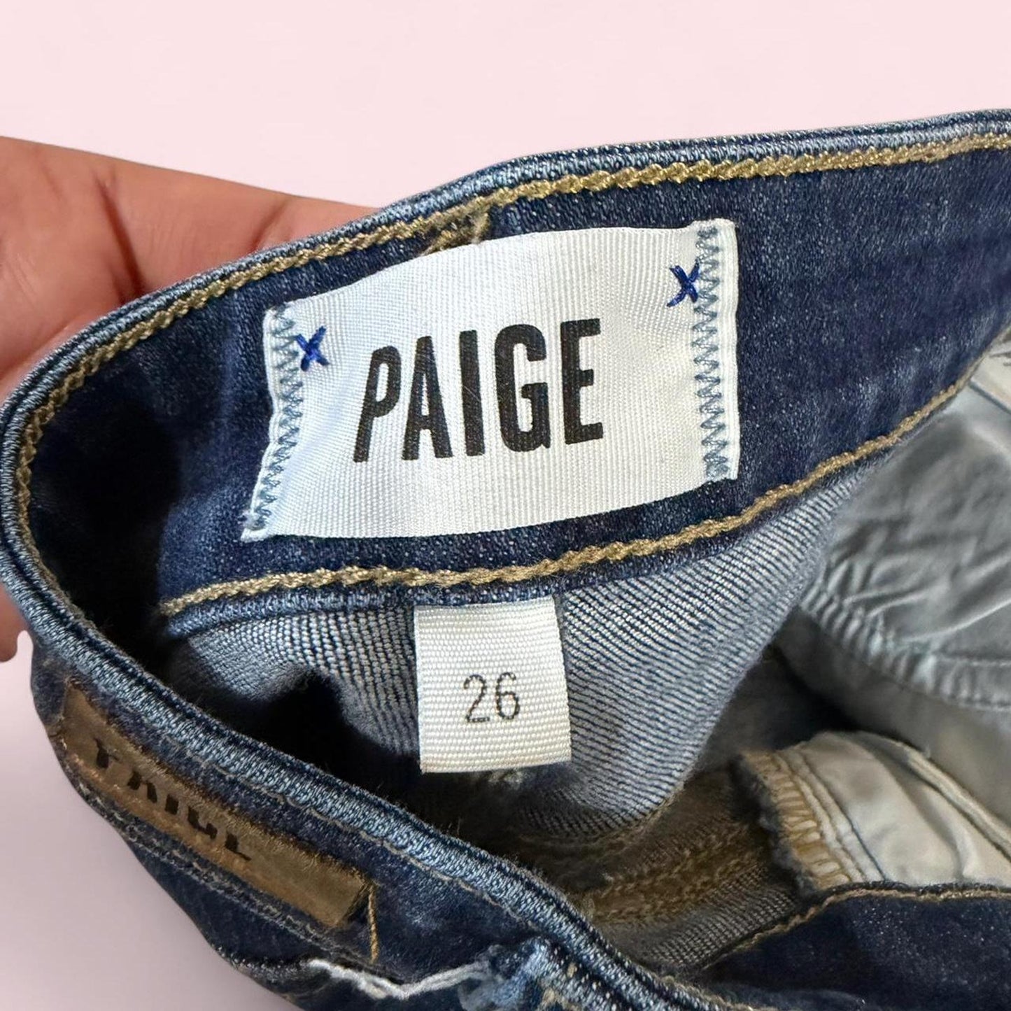 Paige blue high-waisted skinny jeans
