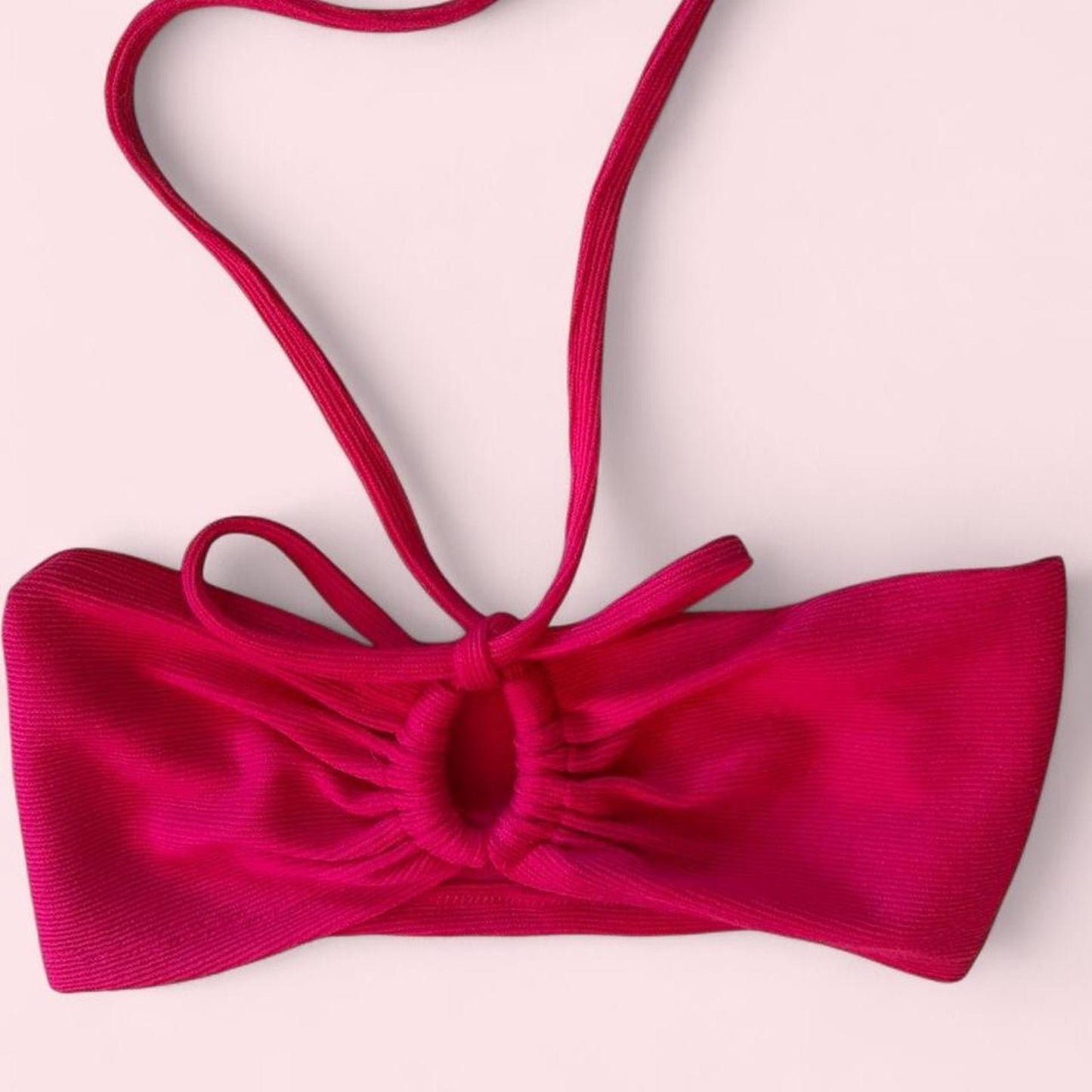 Hot pink bandeau top