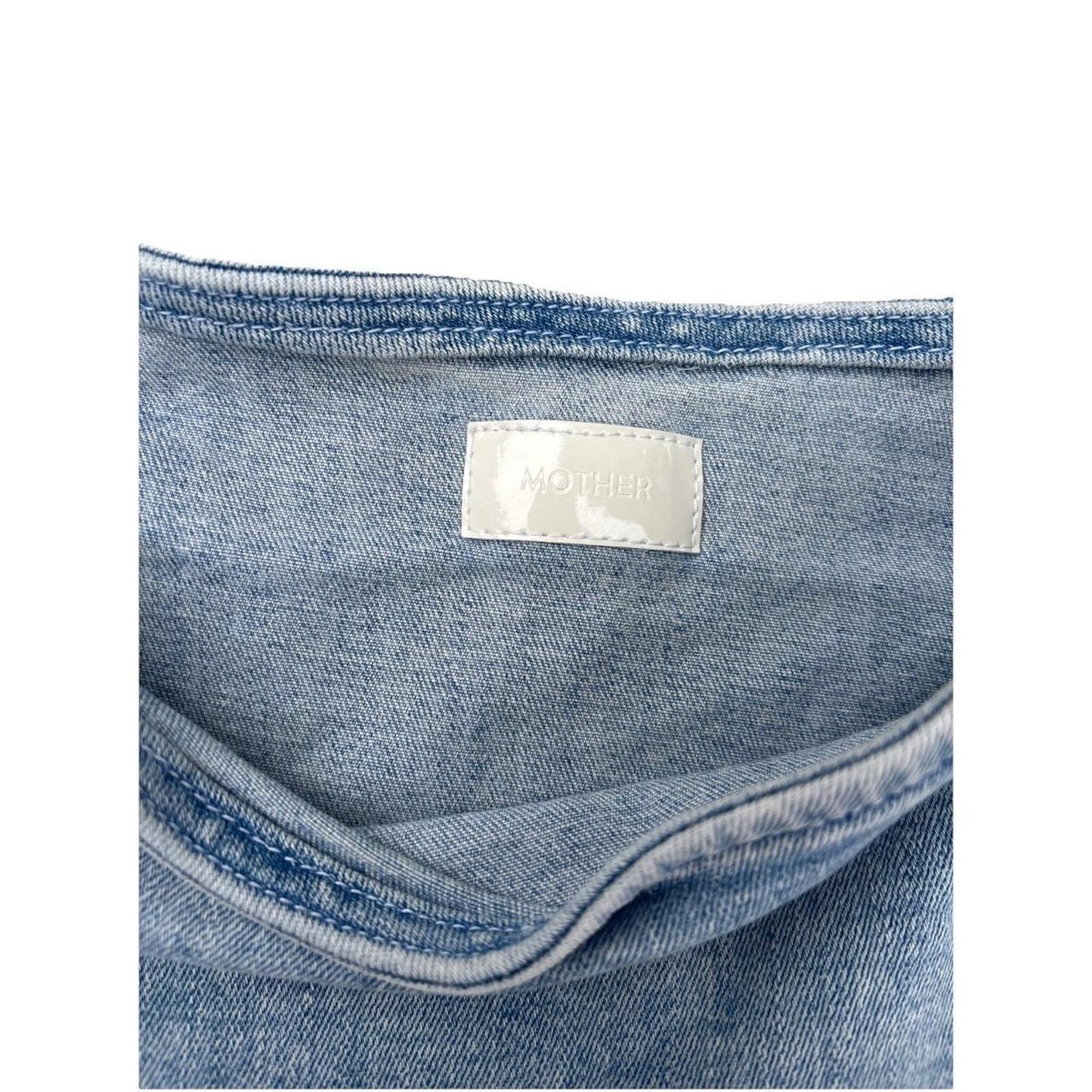 MOTHER The Ruffle Mini Raw Edge Skirt