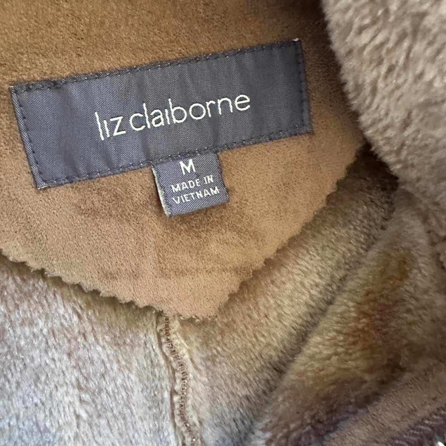 Tan suede zip up hoodie