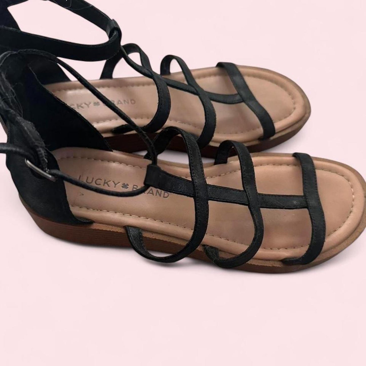 Black strappy sandals