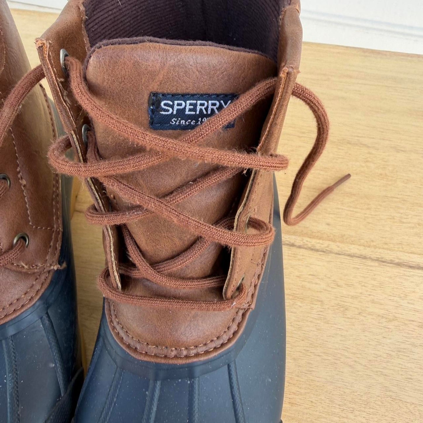 Kids sperry navy duck boots