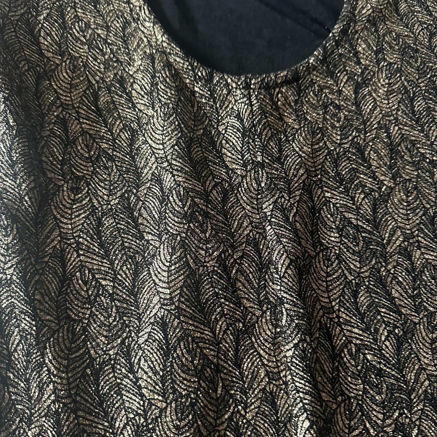 Womens black and gold