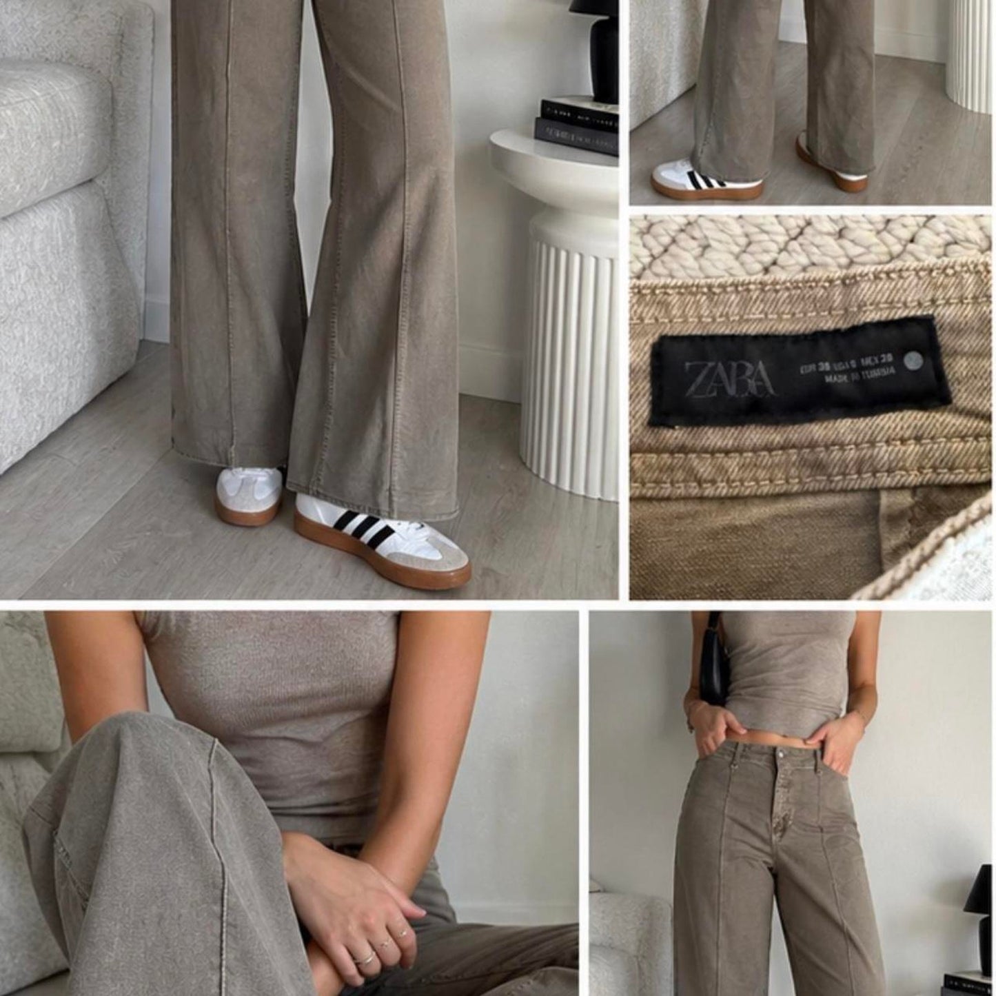 High-Rise Wide Leg Pants