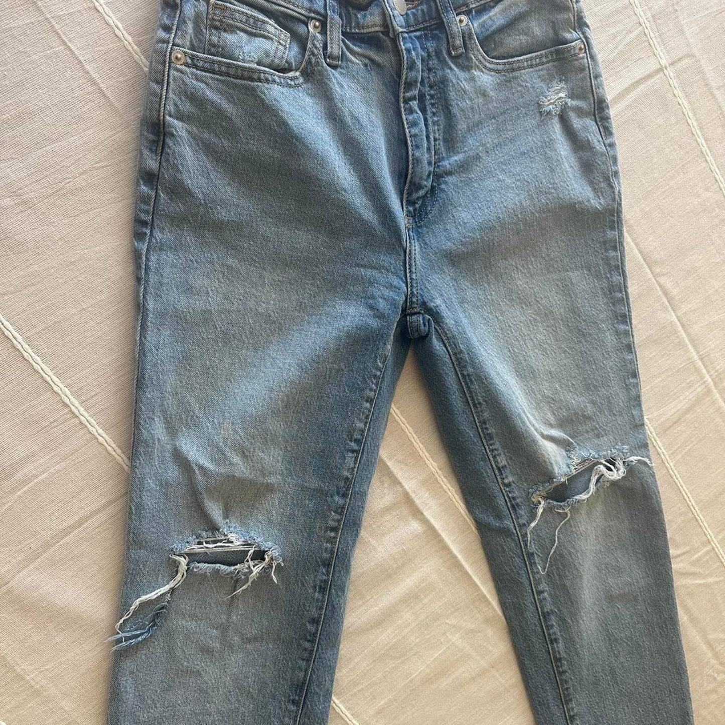 High rise 90s slim blue