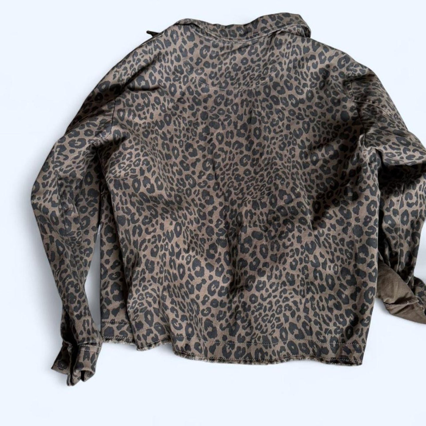 Sanctuary Leopard Print Snap-Front Jacket