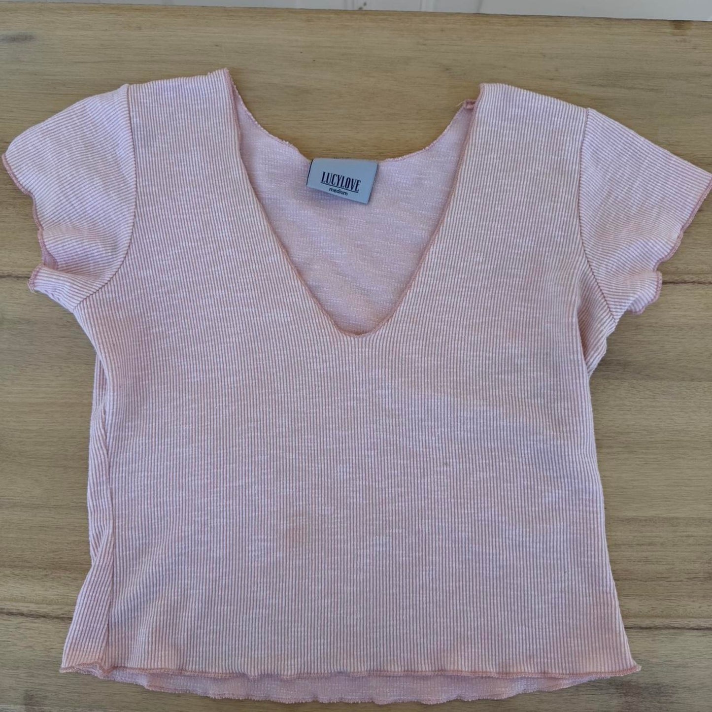 Lucylove soft ballet pink ribbed
