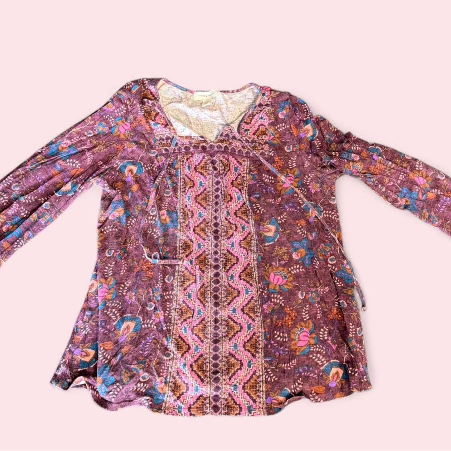 Purple and pink top