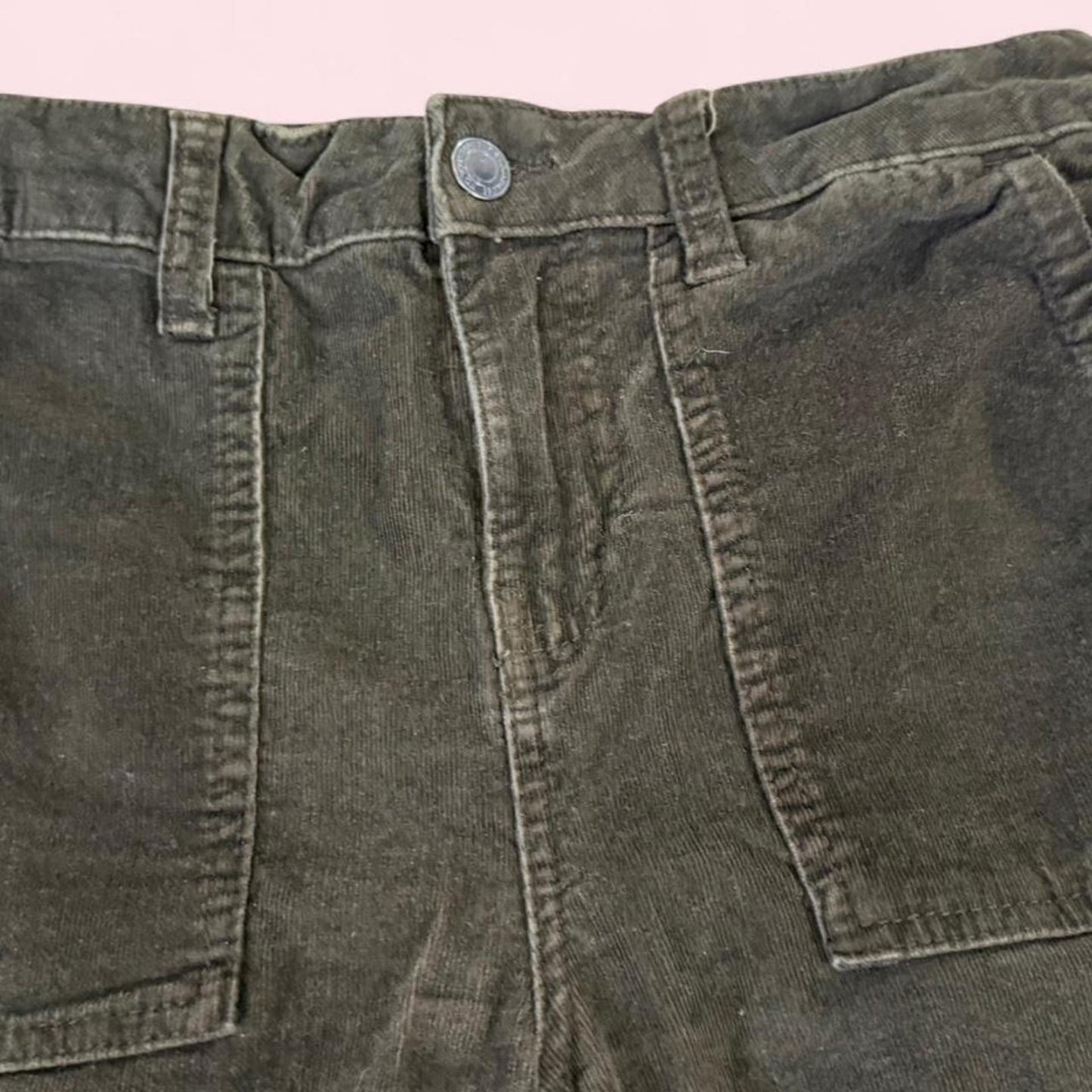 Brown corduroy flare pants