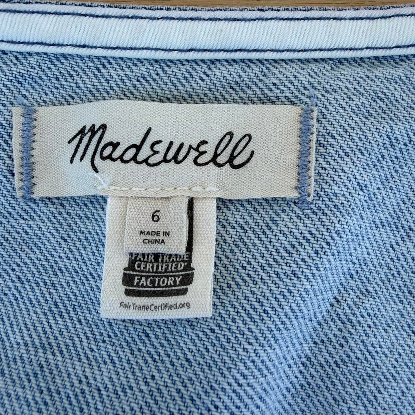 Denim vest top by madewell