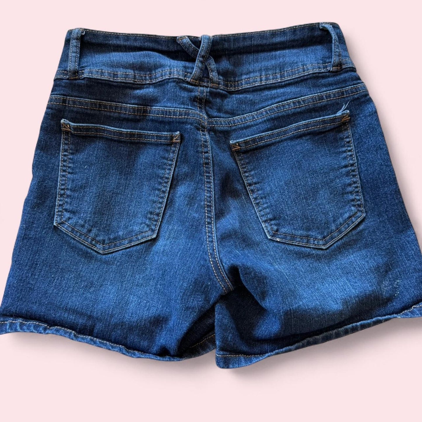 navy blue denim shorts